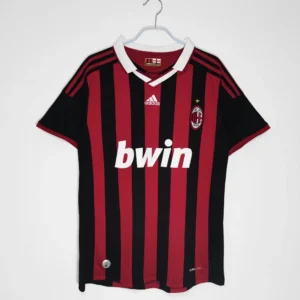 Ac Milan Retro 2009-10 Home (Half Sleeves) (Player Version)