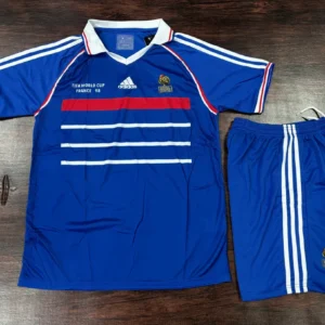 France 1998 Home kit (Half Sleeves)