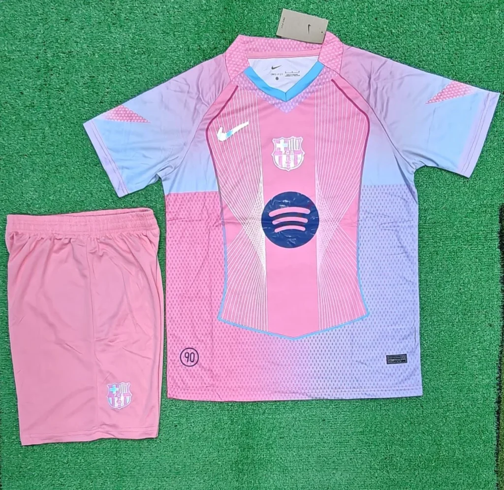 Barca Pink Jersey Fan edition (1st copy set)