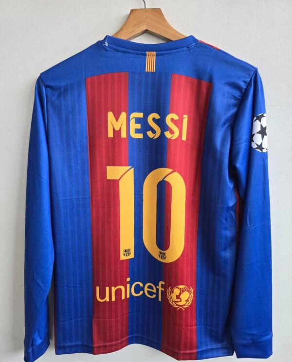 Barcelona 2016 Home Messi Full Sleeves (Only Jersey) - Image 2