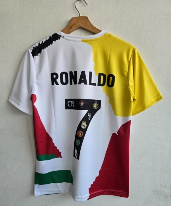 Ronaldo Special edition All club Embroidery Logos half Sleeves (Only Jersey) - Image 2