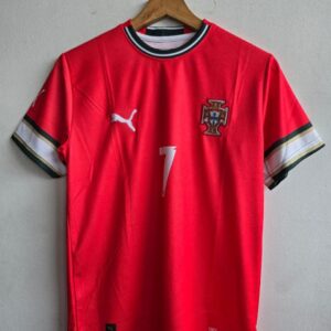 Portugal home Ronaldo 2025 Half Sleeves (Only Jersey)