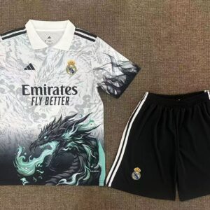 Real Madrid White Dragon Fan Set