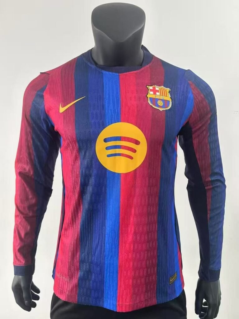FC Barcelona Home Kit 2026 Full Sleeve Player Version Jersey – Premium Barça Football Shirt