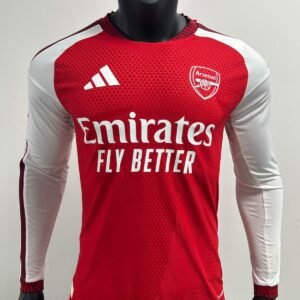 Arsenal Home Kit 2026 Full Sleeve Player Version Football Jersey – Red and White Gunners Shirt