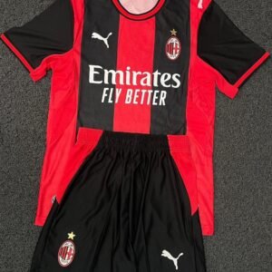 AC Milan Home Kit 2026 Player Version Jersey with Shorts – Premium Red and Black Football Kit for AC Milan Fans
